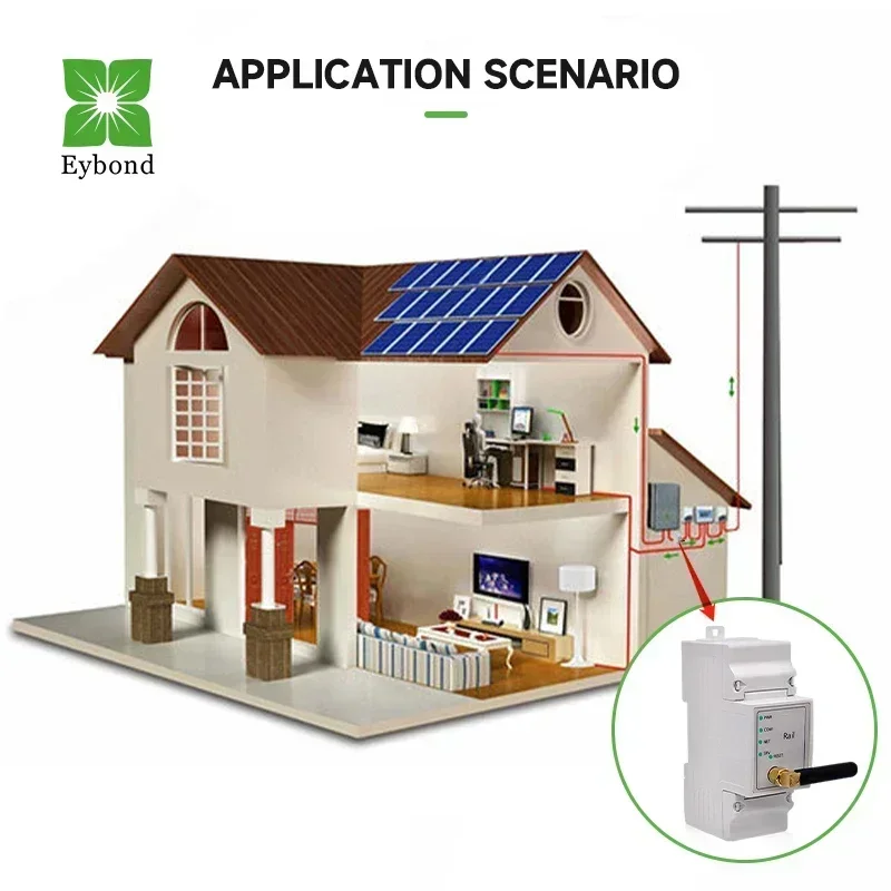 Eybond Wi-Fi /4G  RS-485  RS-232 IP21 All industrial equipment wireless network monitoring data logger solar monitoring system