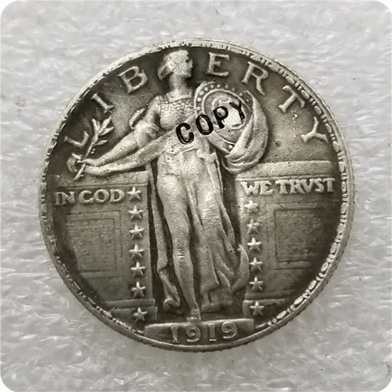 USA 1919-P,S,D Standing Liberty Quarter COIN COPY commemorative coins-replica coins medal coins collectiblesChallenge Pocket Coi