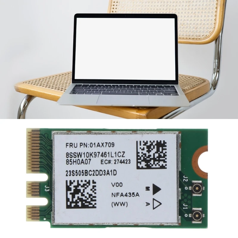 Stérilisation de carte réseau sans fil pour bande touristique, remplacement 11AC pour 2.4 510-15IKB E31 E470 E570 01AX709, QCNFA435, 310G, 5GHZ