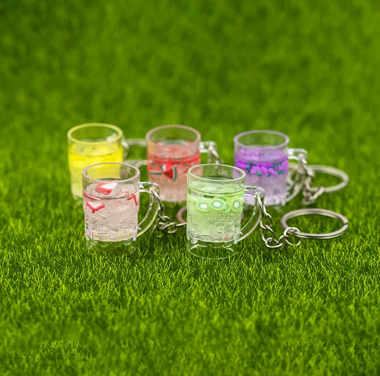 Simulation Fruit Cup Mini Transparent Cup Watermelon Cup Mobile Case Pendant Lemon Cup Strawberry Cup Welfare Gift