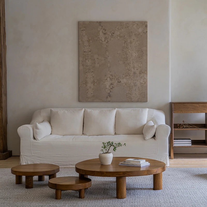 

Портативный итальянский приставной столик, современный скандинавский угловой журнальный столик из натурального дерева, небольшой круглый дизайн, мебель для дома Stolik Kawowy