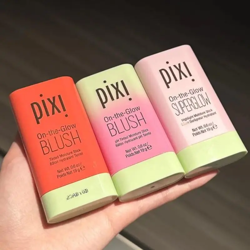 pixi On-the-Glow Blush Stick Portable Tinted Moisture Stick Pigmented Cheek Blush In Ruby/Warm/Juicy Shades Easy To Carry Apply