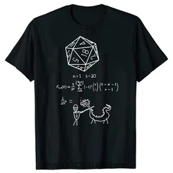 Novelty The science of 20 sided dice T Shirts Graphic Cotton Streetwear  DND D20 Dungeon Gamer Dragon Dice T-shirt 2024 NEW