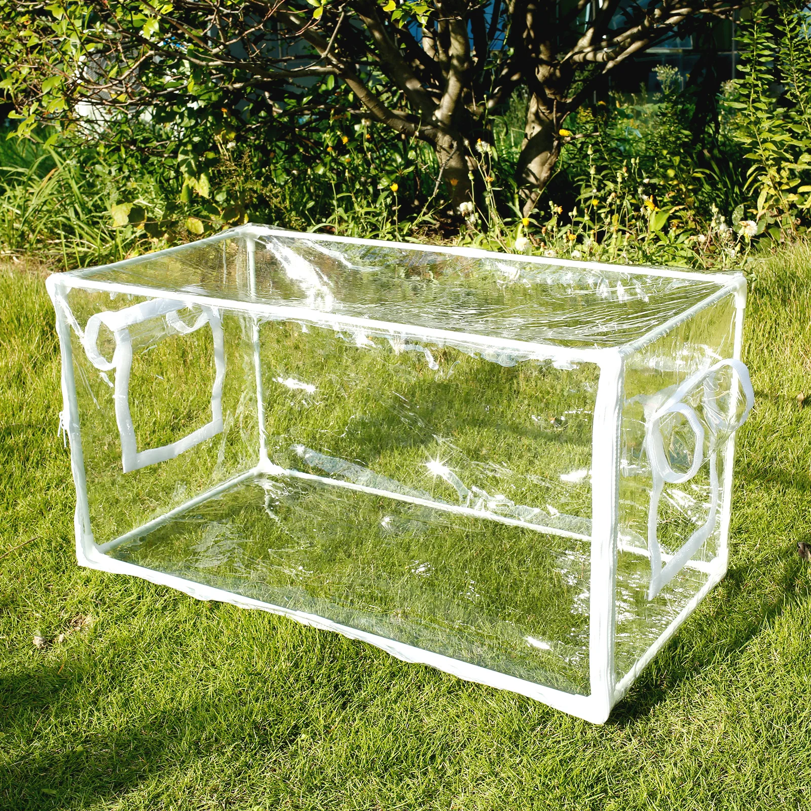 Mini Greenhouse Sturdy Plant Greenhouse Tent with Transparent PVC Cover Portable Small Greenhouse Multipurpose Mini Plant Tent