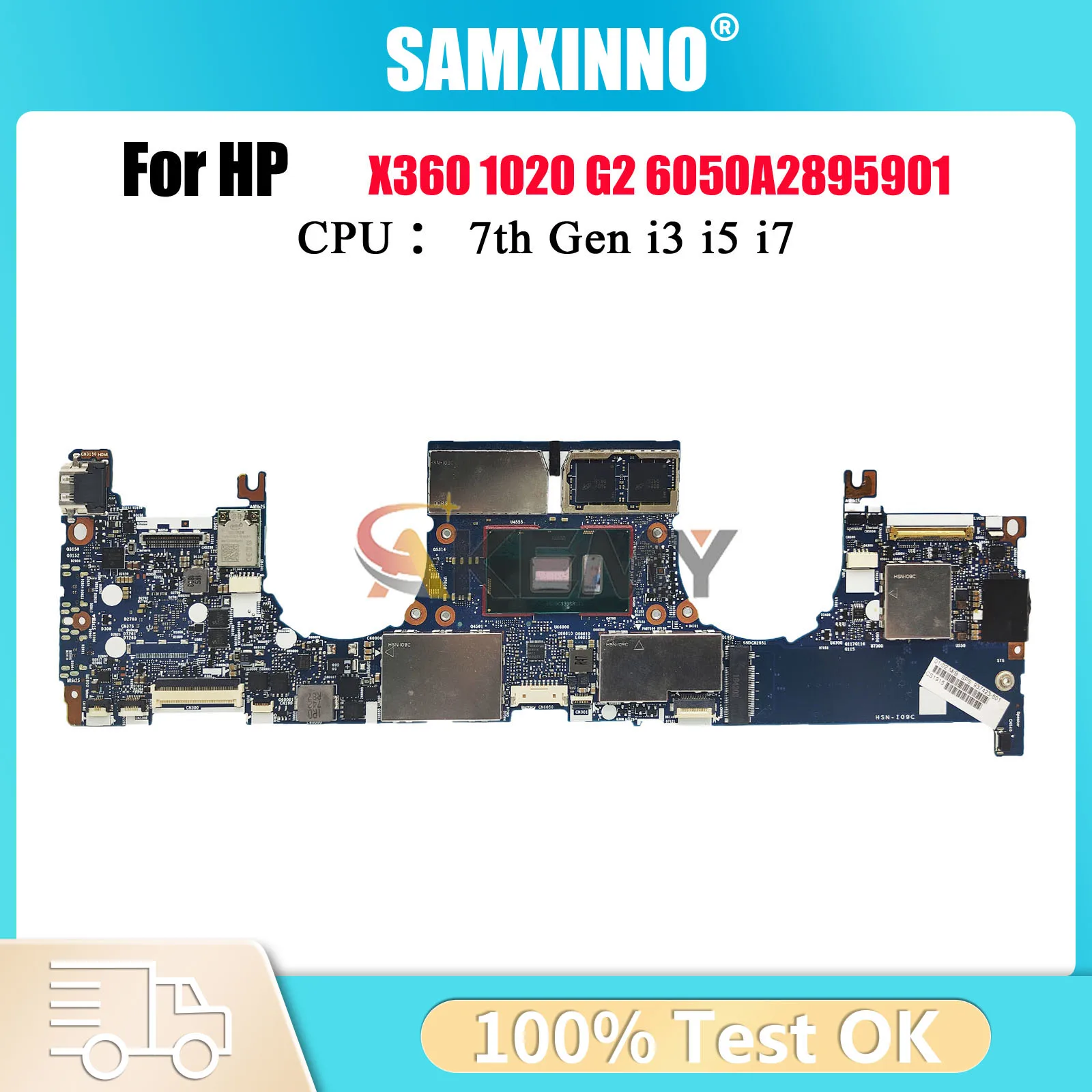 

6050A2895901 For HP EliteBook X360 1020 G2 Laptop Motherboard With i5 i7 CPU 8G/16G RAM 937428-601 937427-601 100% Fully Tested