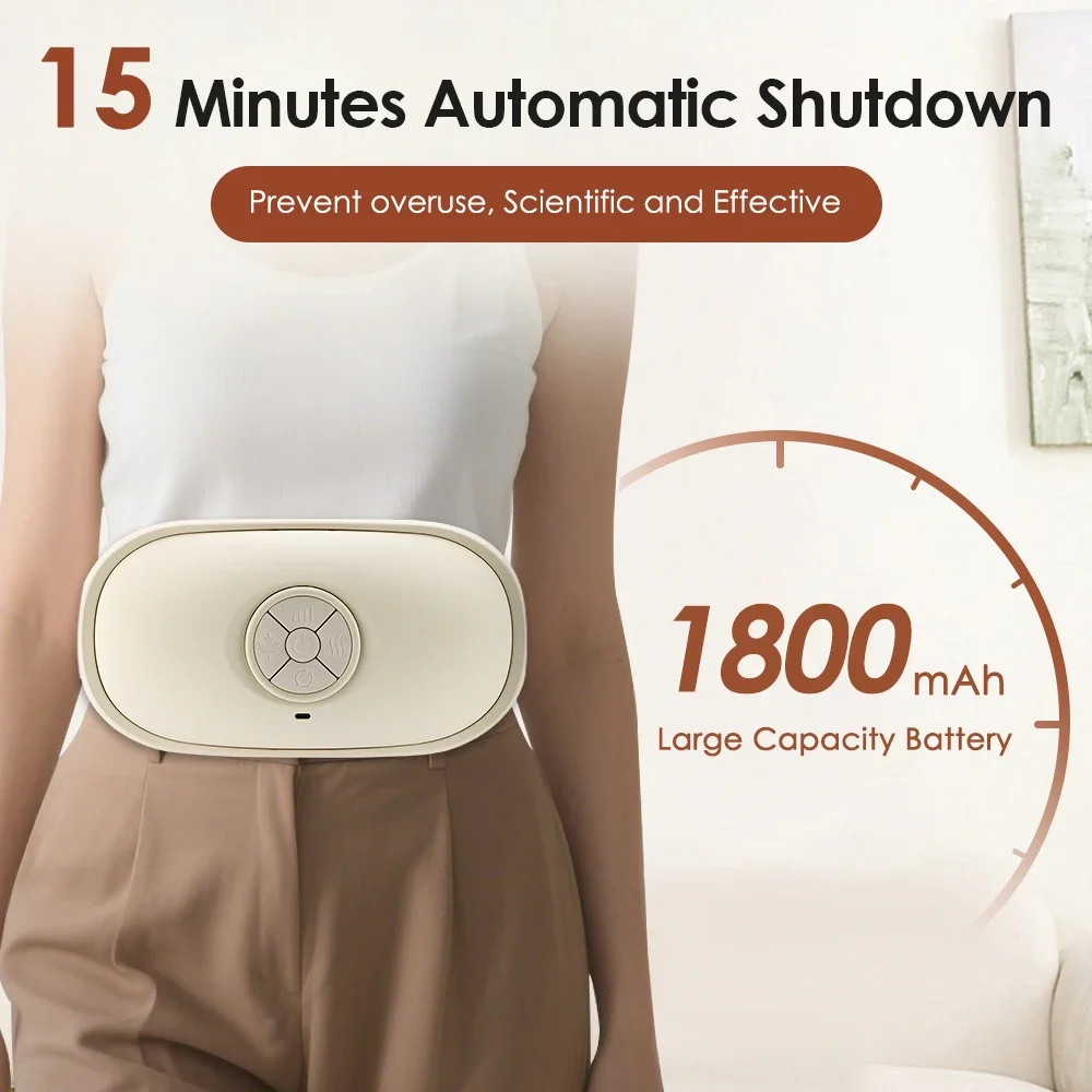 مدلك كهربائي للبطن بيان ستون مزدوج العجن 2-Level الحرارة الدهون الموقد 3-وضع الكثافة مكافحة السيلوليت البطن ساخنة الموقت