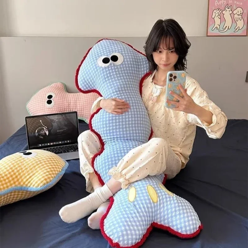 Fish Bone Leg-clamping Pillow Bedroom Sleeping Backrest Cushion Sofa Bed Throw Pillow Summer Bolster Comfortable Fabric Cushions