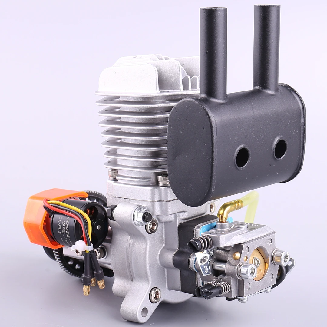 Applicable to Ephil XG-38cc-R Pro Model Aircraft Gasoline Engine Hot Fire Head Electric Starter Single Cylinder Rear Fixed Wing