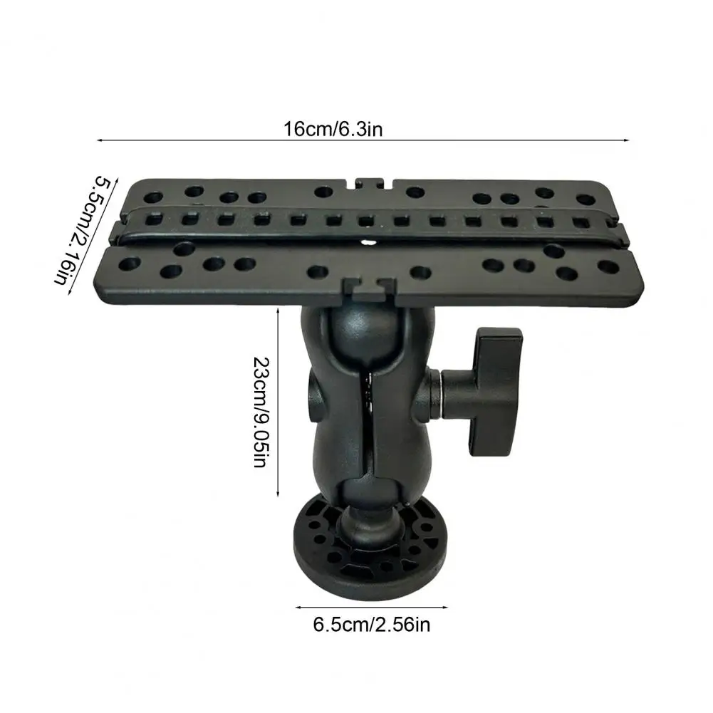 Kayak Electronics Finder Mount Kayak Fish Finder Mount Base with 360° Rotation Universal Electronics Holder Bracket for Fishing