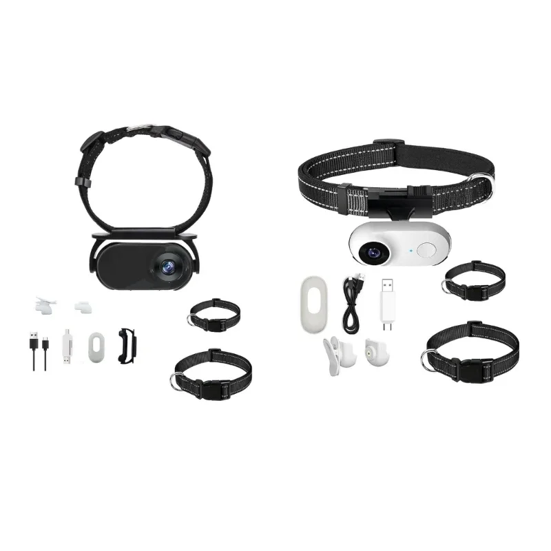 

Pet Collar Camera with Wide Angles for Cats and Dogs Monitoring Camera Collar