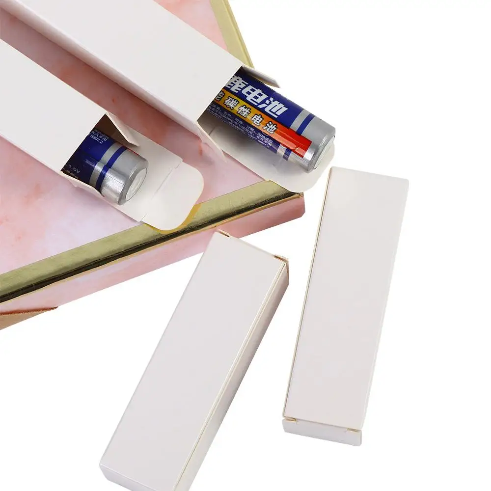 

10pcs Bridal Cookies Party Decor Folding Battery Packaging Box Paper Package Box Battery Box