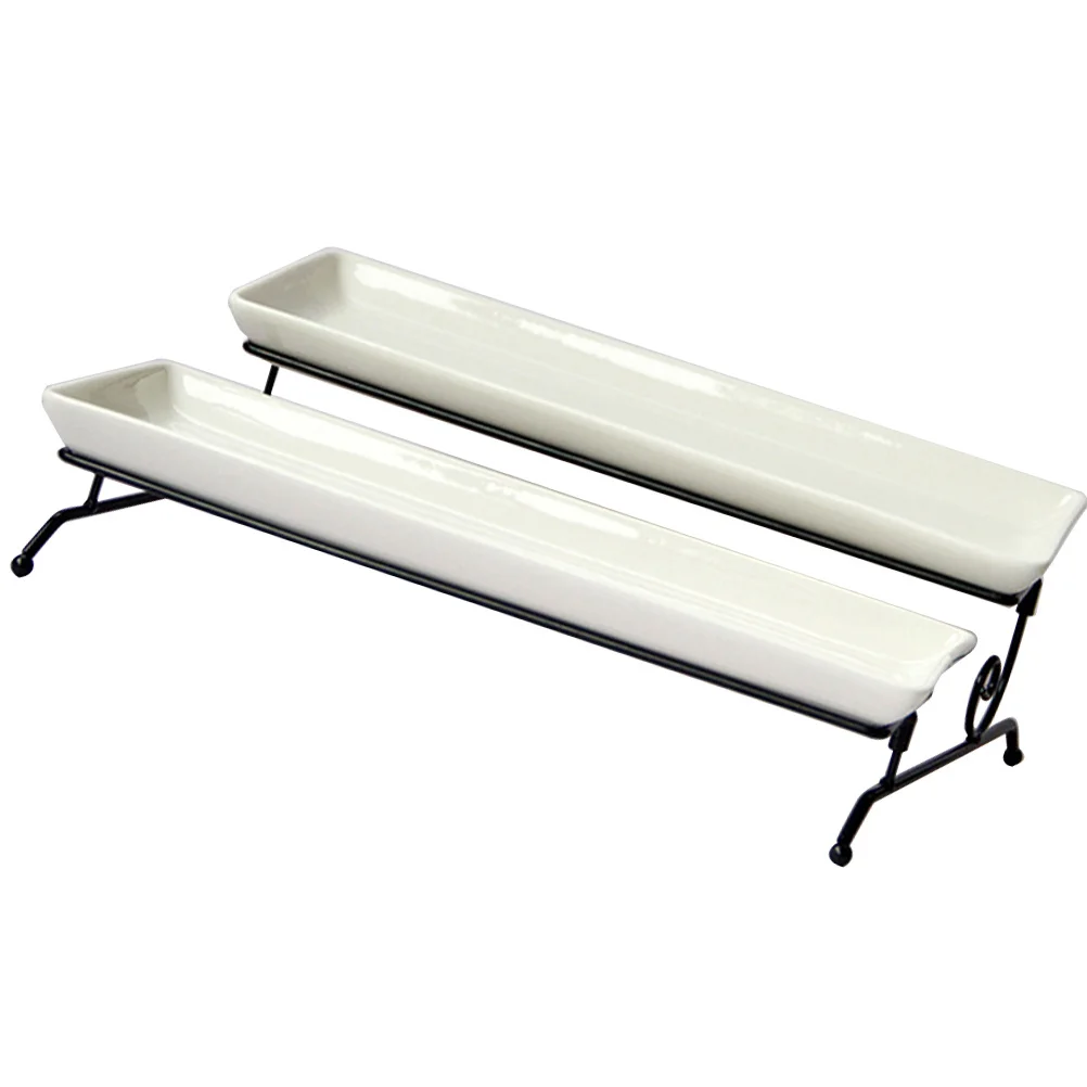 

Exquisite Double-Layer Cake Stand Iron Frame Detachable Dessert Tray for Dried Fruit and Candy Cake Stand Snacks Storage Tray