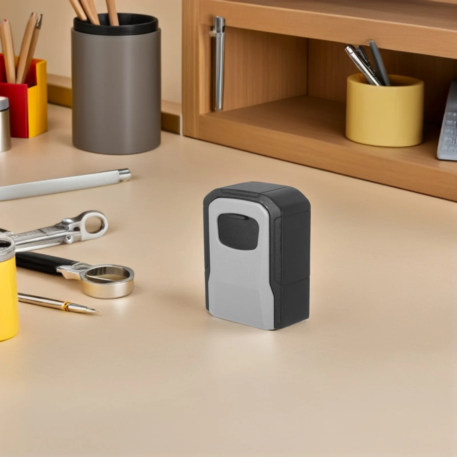 

Portable Combination Lock Key Box Weatherproof Aluminum Alloy High Strength Key Safe for Home Office Rental Outdoor Storage