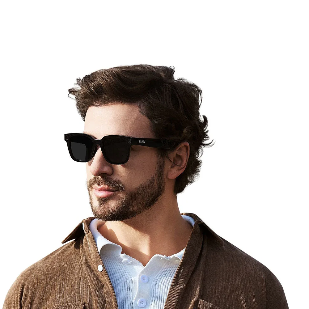 Rokid AI Glasses Style 38.5g Ultra-Light All-in-One AI Glasses Real-Time Translation 12MP POV Camera