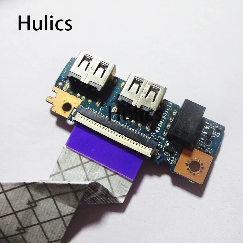 Hulics Used For Dell Inspiron 3558 5758 5558 5458 USB Audio Board 0RT8YV CN-0RT8YV LS-c142P With Cable