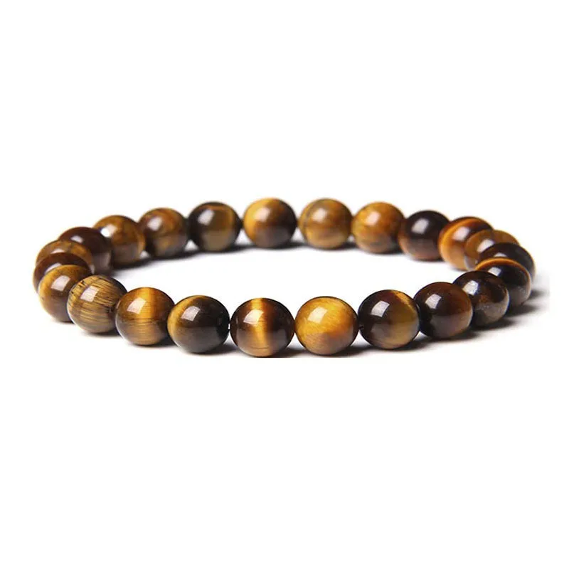 2024 Classical Natural Tiger Eye Stone 8mm Bead Bracelets For Men&Women Trendy Handmade Bracelet Bangle Fashion Jewelry