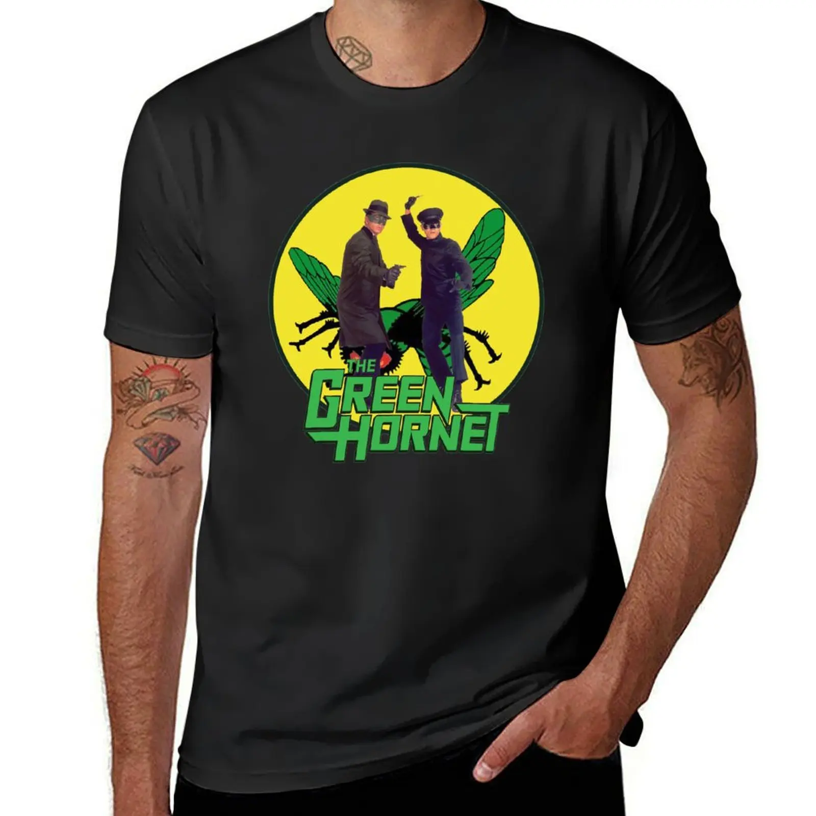 Funny Green Hornet T-Shirt cute tops korean fashion plain t shirt men