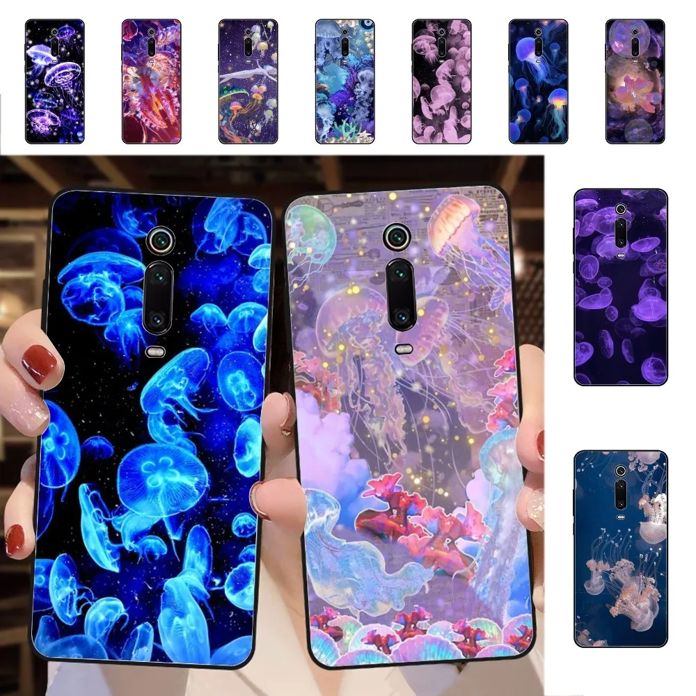 

Jellyfish sailor Phone Case For Redmi 5 6 7 8 9 10 plus pro 6 7 8 9 A GO K20 K30 K40 pro plus F3 Fundas