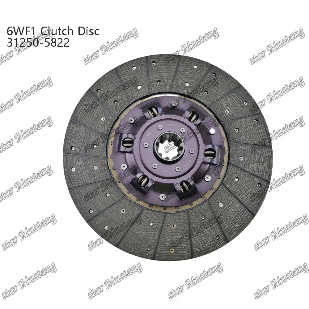 6WF1 Clutch Disc 31250-5822 Suitable For Isuzu Engine Parts