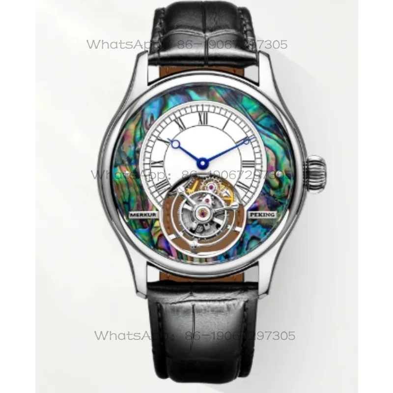 Light luxury business tourbillon manual mechanical watch men's waterproof fashion trend watch