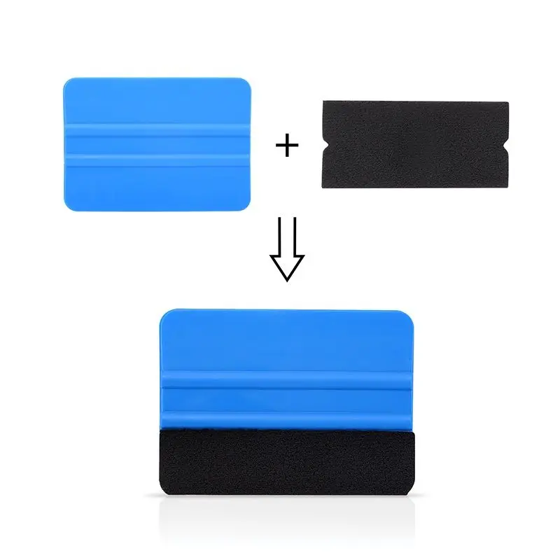 10Pcs Squeegee Felt Fabric Cloth Car Wrap Scraper Window Tint Wrapping Car Tools House Cleaning