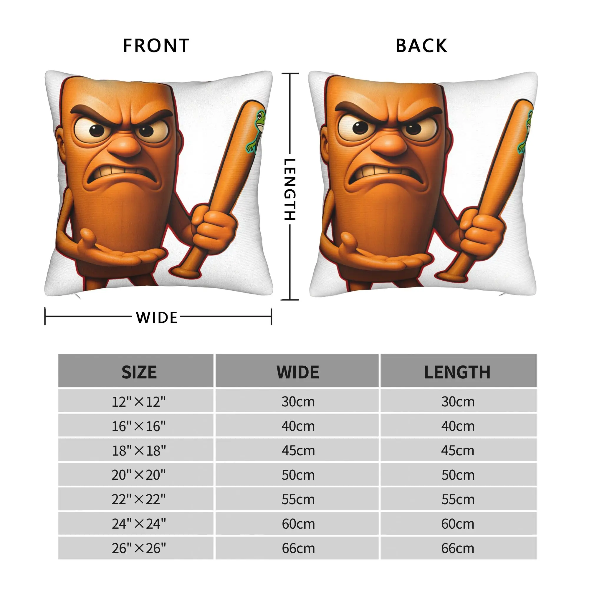Pillow Case Angry Tung Comfy  Pillow Cover For Living Room Chair Cute Funny Pillowcases