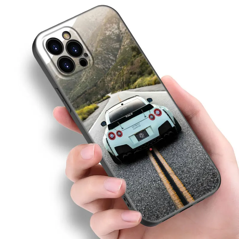 Skyline GTR R32 Phone Case For Apple iPhone 12 13 Mini 11 14 15 Pro Max 7 8 Plus X XR XS SE 2020 2022 Black Silicone Case