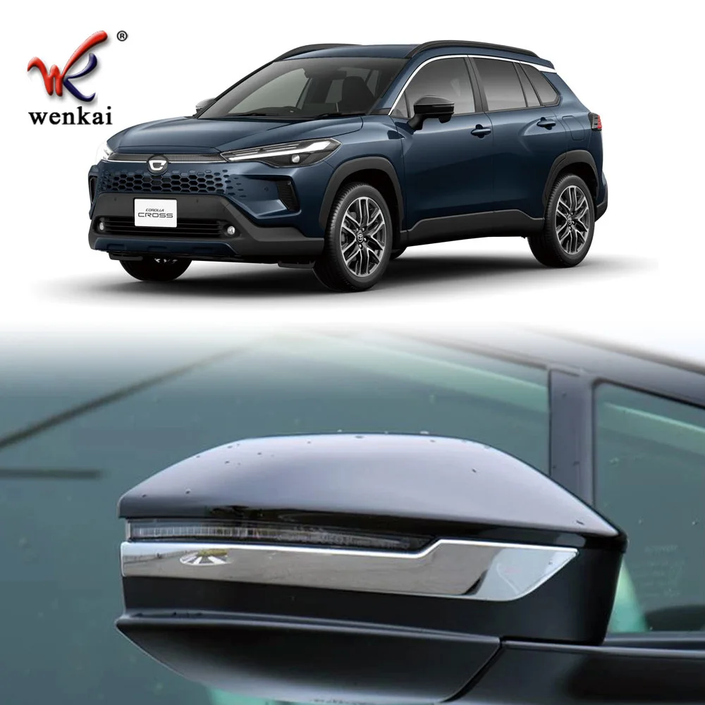 

Для Toyota Corolla Cross 2025 2026, внешние аксессуары, зеркало заднего вида из АБС-пластика, боковое зеркало, дождевик для бровей, козырек, крышка