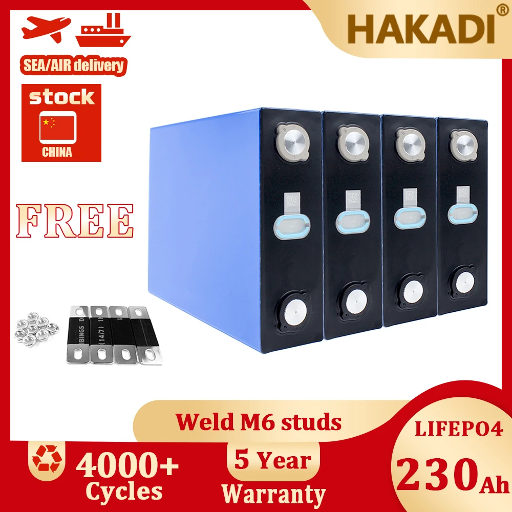 Lifepo4 3.2V 230Ah Original CALB Rechargeable Batteries 4-16PCS For Solar Energy Storage System Boat RV