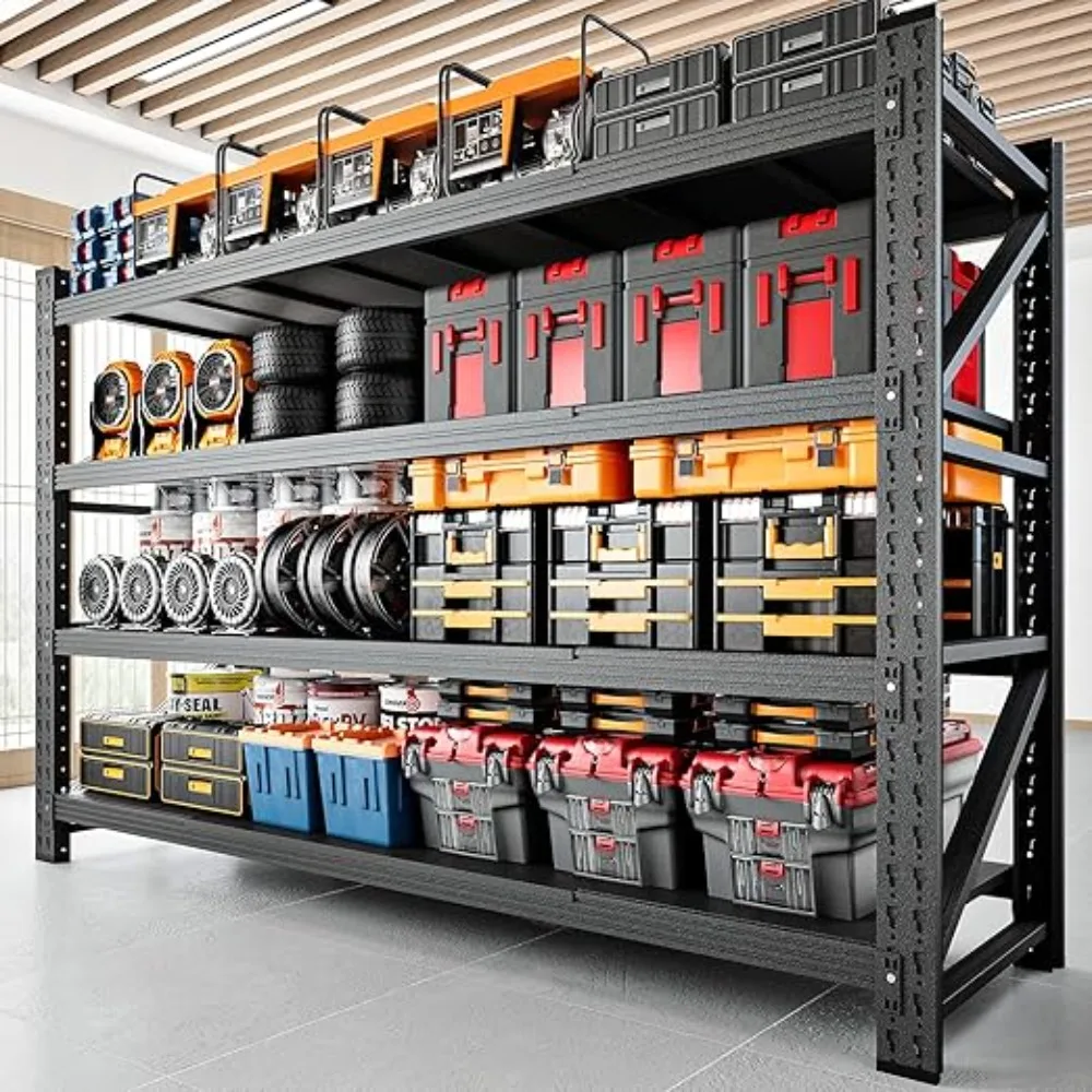 

5000LBS Storage Shelves,71" W Garage Shelving Heavy Duty Metal Adjustable Garage Shelves, Shelving Units Industrial Shelving for