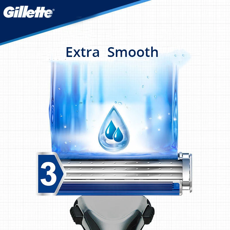 Gillette Vector 3 Razor Refills for Men 3 Layers Blade for Gillette Vector3 Shaver Lubrication Strip for Smooth Shaving 8 Pieces