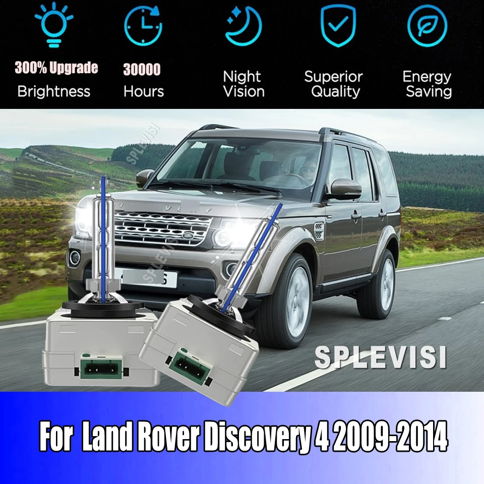 

HID Headlight Bulbs 35W D3S 6000K cool white beam extends visibility For Land Rover Discovery 4 2009 2010 2011 2012 2013 2014
