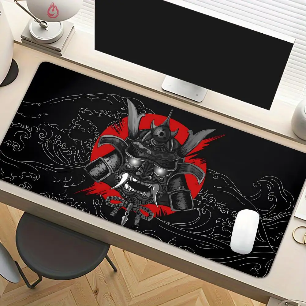 

Stunning Samurai Helmet Design Mouse Pad Desk Mat Non-Slip office mouse mat pc accessories keyboard Gaming mats tapis souris