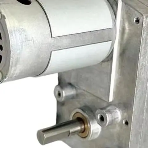 L-Shape 60GF Gear Motor DC12V 32:1 110RPM, High Torque Reverse Shaft Gearbox for DIY Robot