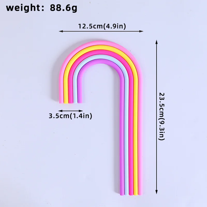Lebhafter Regenbogen-Kuchenaufsatz, Mehrzweck-Dekor für Hochzeiten, Babypartys, Geschlecht offenbaren und Kindergeburtstagsfeiern (Unisex-Design) – Detail 15