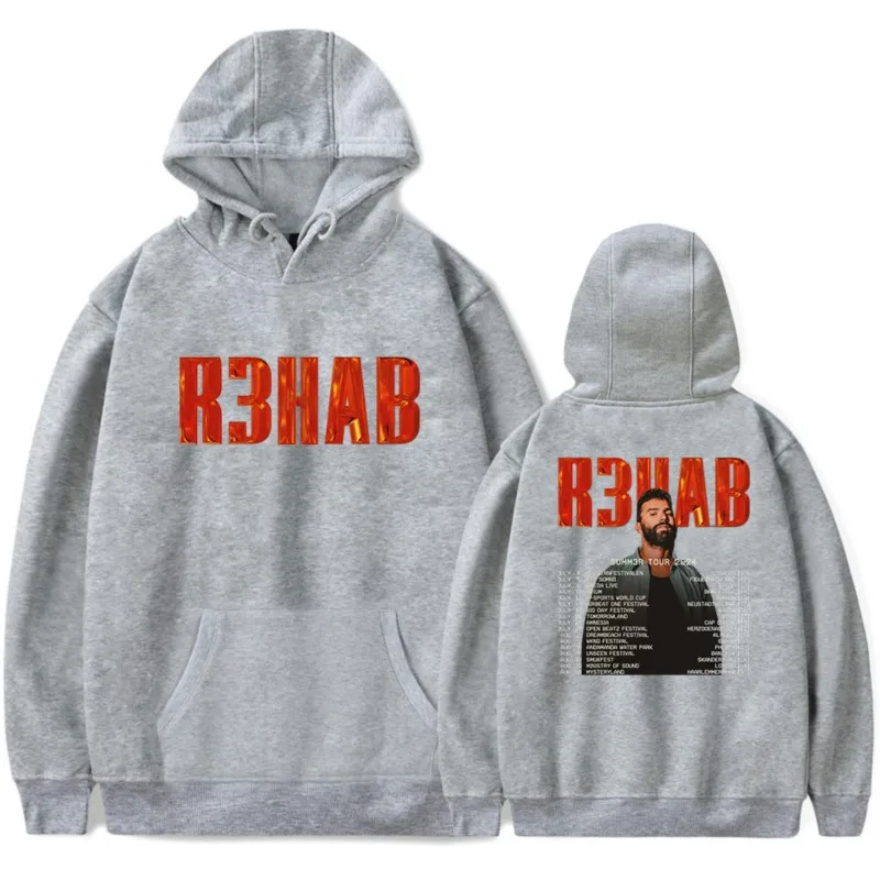 R3HAB Summer Tour 2024 Hoodie Merch Men/Women Unisex Cosplay Long Sleeve Sweatshirt Hooded Streetwear