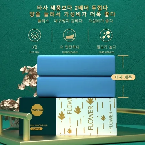 Imagen 2 del producto 30 paquetes de toallas de papel Paquete completo de papel higiénico asequible para el hogar Servilletas para el hogar Toallas de papel Papel higiénico