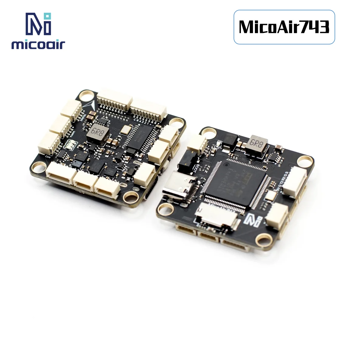 MicoAir743 30x30 Flight Controller Dual IMU Supports Ardupilot/PX4/INAV/Betaflight firmware