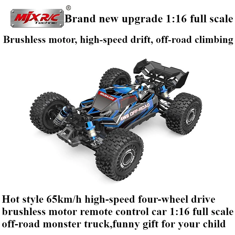

Cool Stuff Toy Car Funny Gift-65km/h High-speed 4WD Rc Truck,1:16 Brushless Off-road Rc Cars,Bigfoot Monster Truck,Toys for Boys