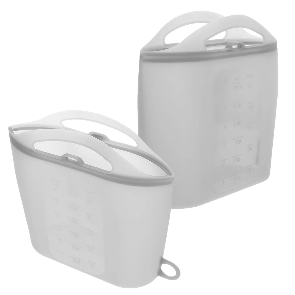 

2 Pcs Keeping Bags Reusable 1000ml Silicone Food Storage Microwave Microwave Steam Bag Steam Bags Food Storage Vegetables Bag