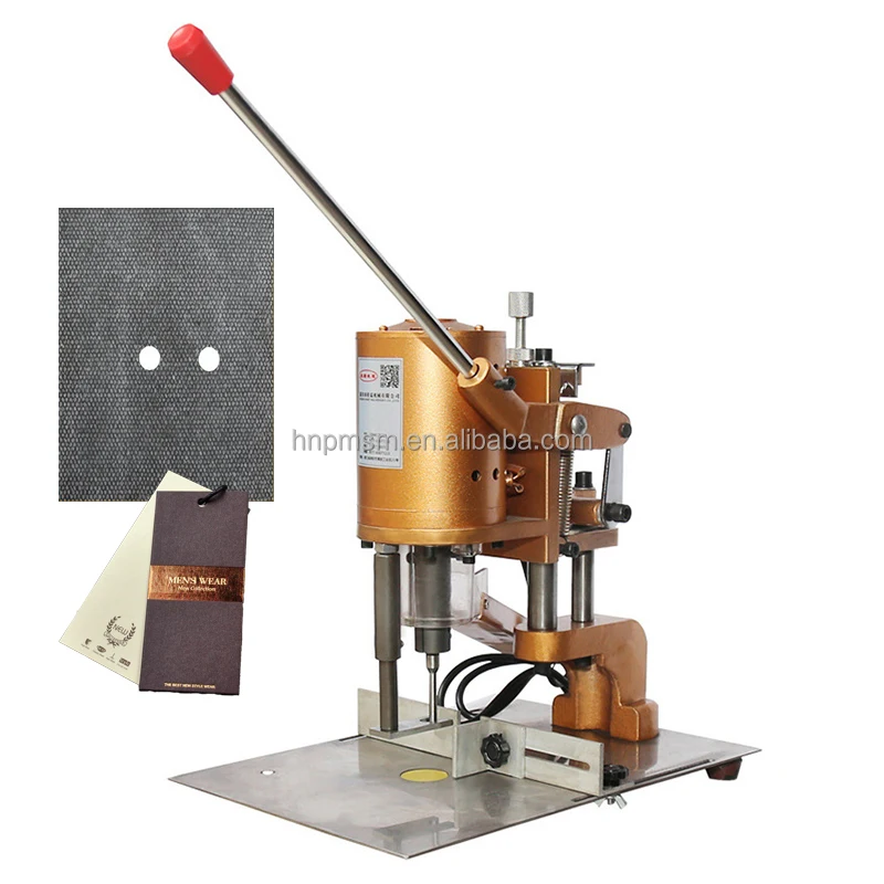 Leather Eyelet Punching Machine for Car Seats ID Cards Curtains & Paper Crafts-Electric 110V/220V 1 Year Warranty