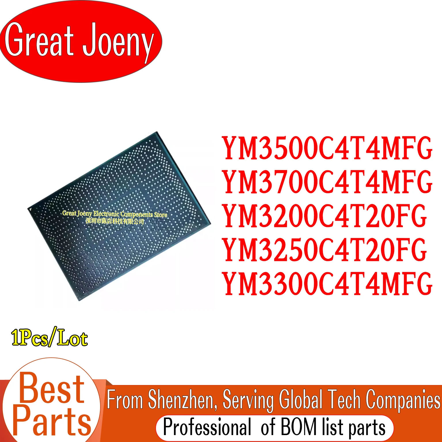 

100% New YM3500C4T4MFG YM3700C4T4MFG YM3200C4T20FG YM3250C4T20FG YM3300C4T4MFG BGA