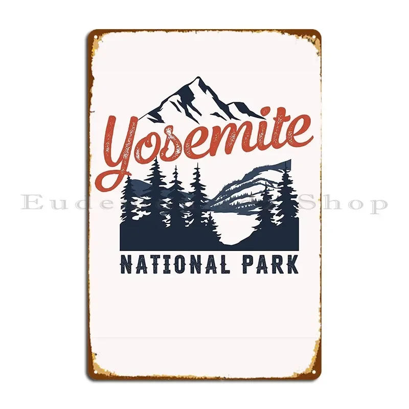 Yosemite National Park Est 1890 Gift Metal Sign Wall Cave Design Pub Printing Club Tin Sign Poster