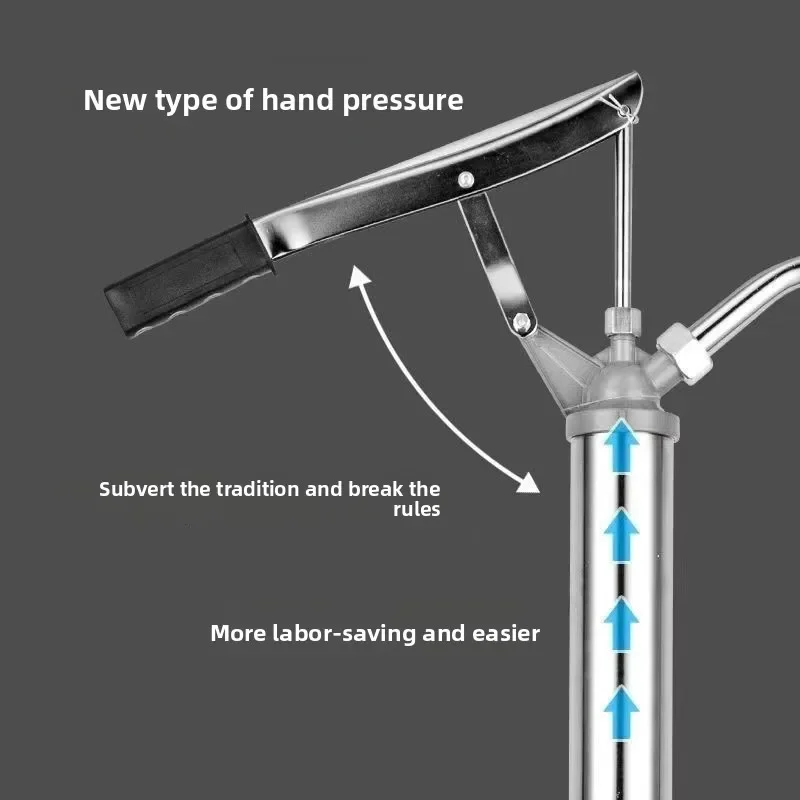 

Телескопическая конструкция большого масляного барабана объемом 200 л, смазанного ручным насосом и ручным масляным экстрактором2025