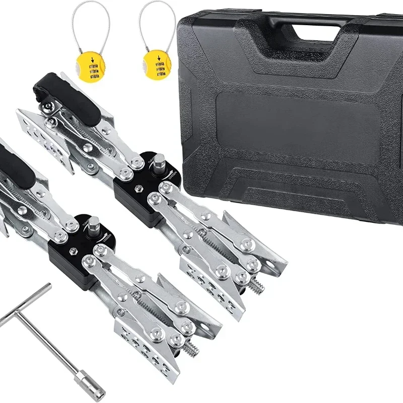Hot selling and popular X-Shaped RV Stabilizer Wheel Chock (Allow Drill Adjust) Dual Axel RV Travel Trailer Camper Tire