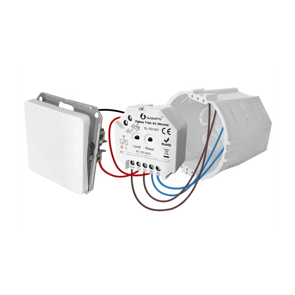 PWM frequency high voltage zigbee dimmer 1 channel smart controller commercial electric lights