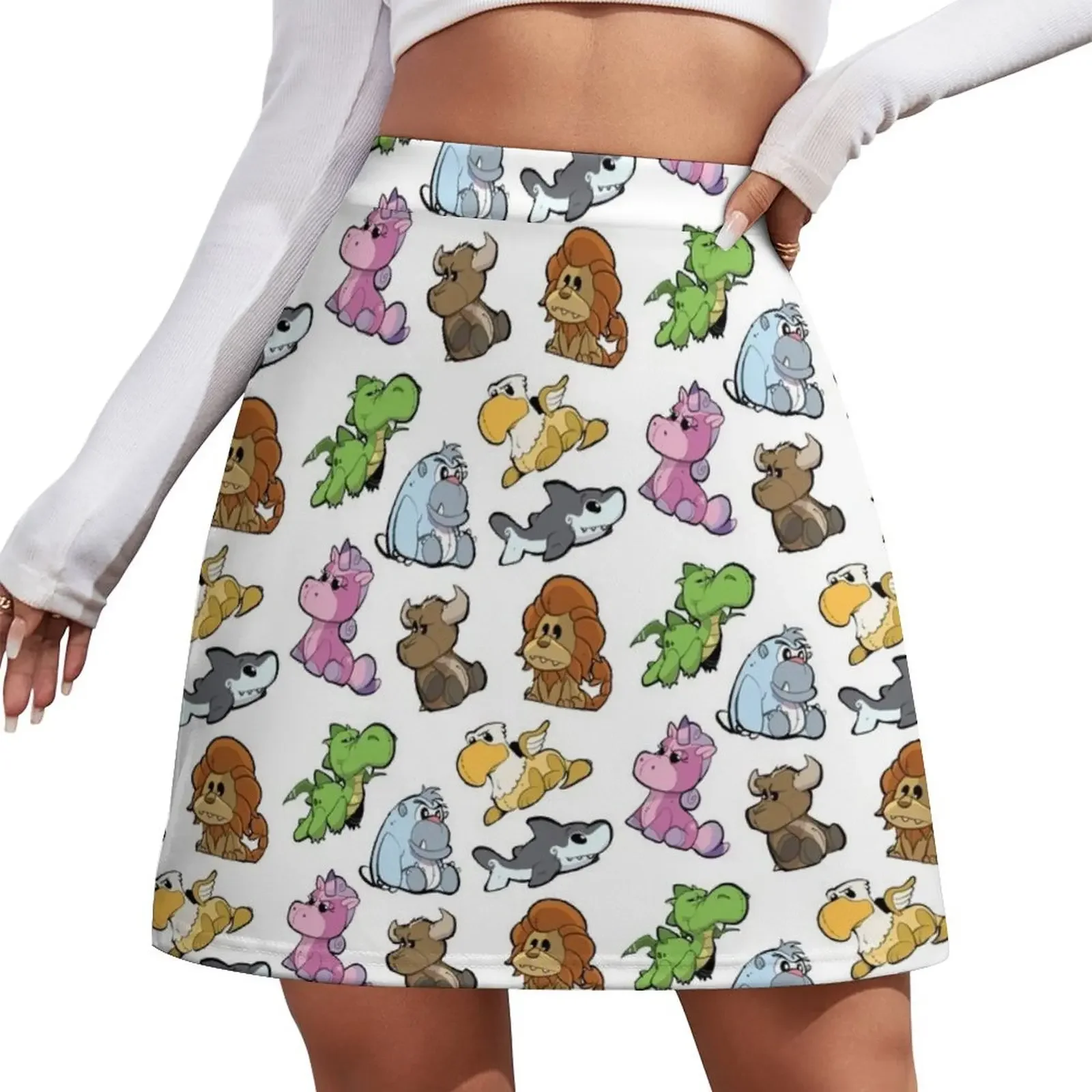 

The Stuffed Crew Pattern Mini Skirt Women's summer skirts School skirt Woman short skirt luxury women skirts Mini