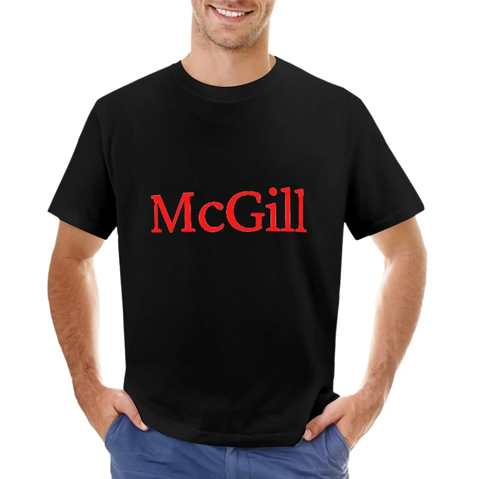 McGill T-Shirt tees graphic shirts anime clothes anime stuff T-shirts for men cotton