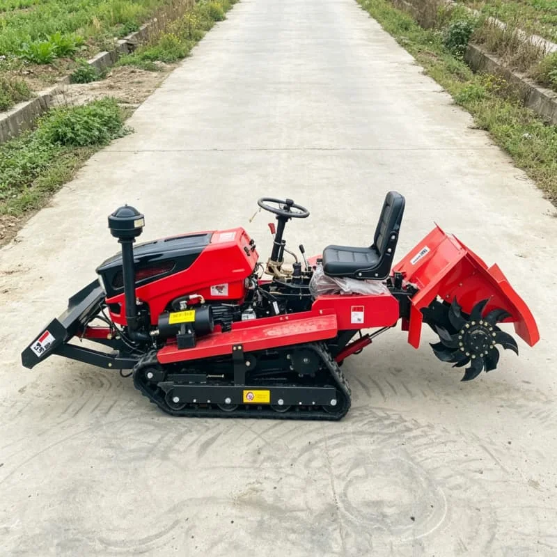 Customized 2026 Hot-selling Four-wheel Tilling Rotary Cultivator, High Horsepower Deep Ploughing Four-wheel Tractor