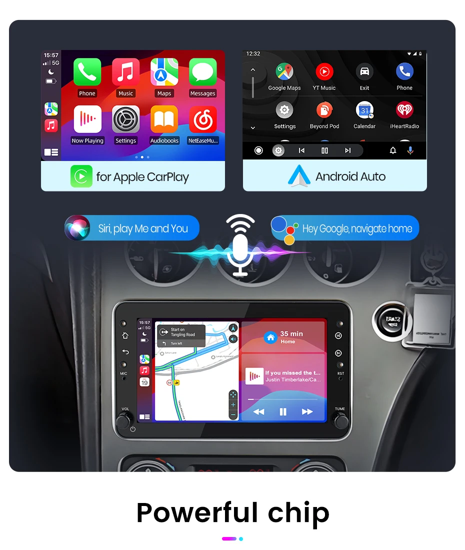Junsun Kabelloses Carplay Android Auto Autoradio für Alfa Romeo 159 Brera Spider Sportwagon GPS Auto-Intelligente Systeme Smart Auto – Detail 10